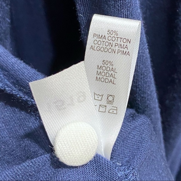 COSABELLA lace trim flirty sleep robe NAVY/MOON L - Picture 8 of 13